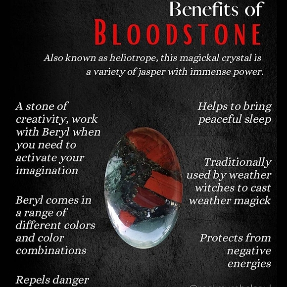 African Bloodstone Crystal Stretch Bracelet - Picture 3 of 14